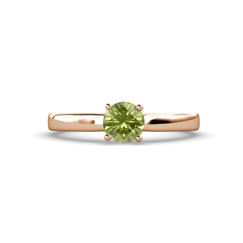 Annora Peridot Solitaire Engagement Ring 