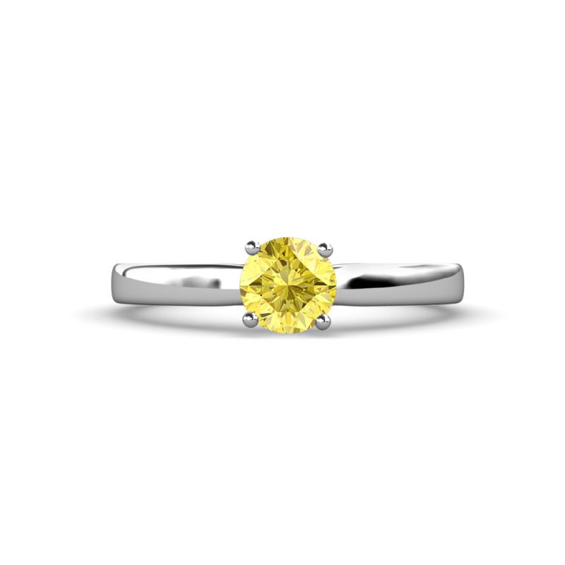 Annora Yellow Sapphire Solitaire Engagement Ring 