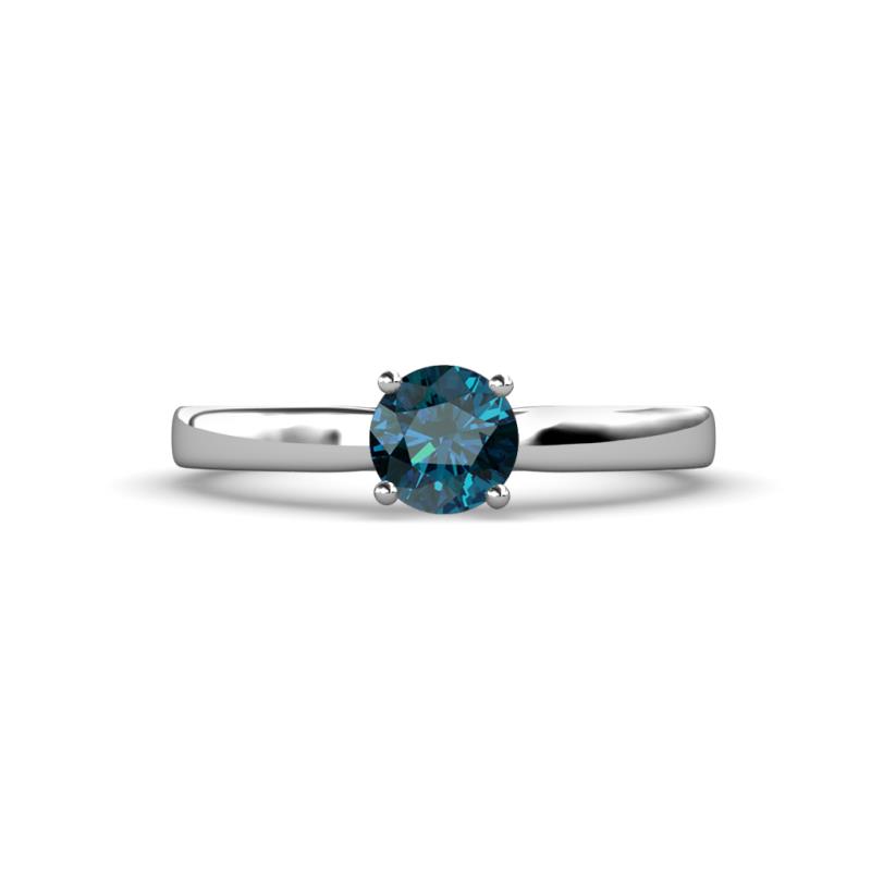Annora Blue Diamond Solitaire Engagement Ring 