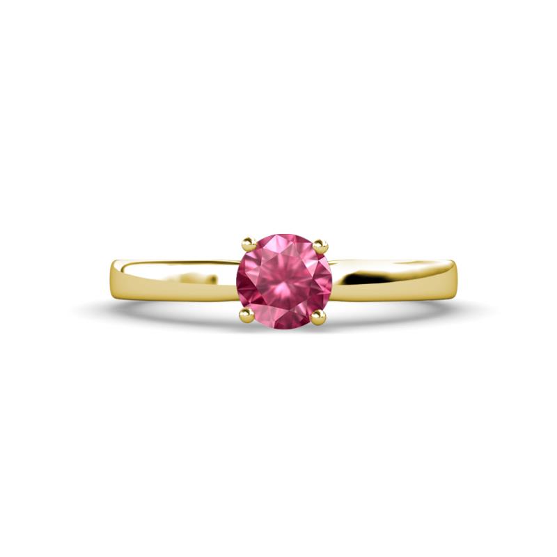 Annora Pink Tourmaline Solitaire Engagement Ring 