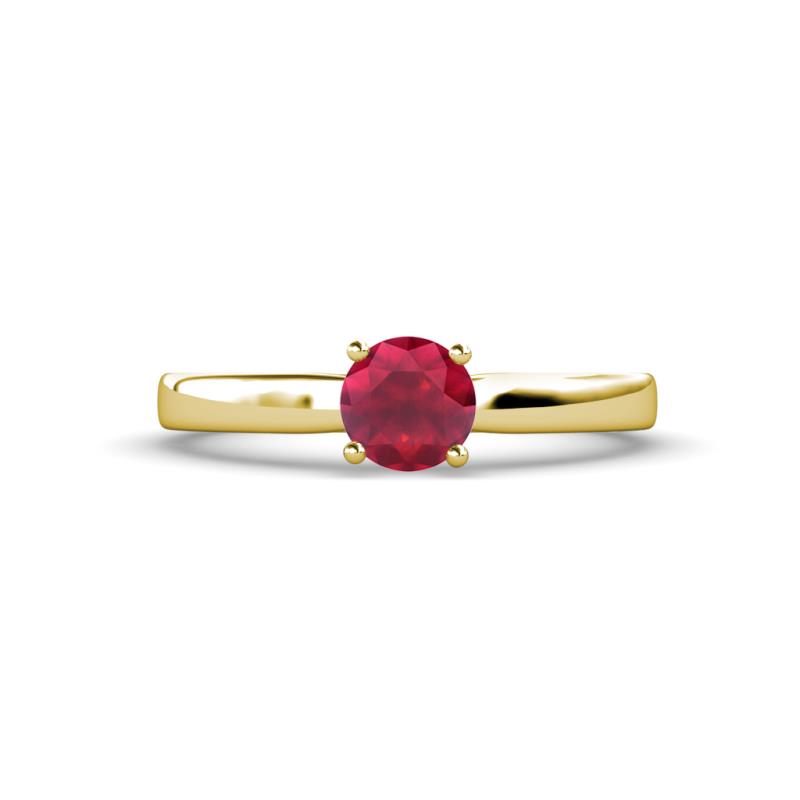 Annora Ruby Solitaire Engagement Ring 