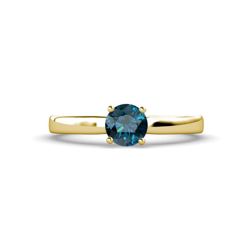 Annora Blue Diamond Solitaire Engagement Ring 