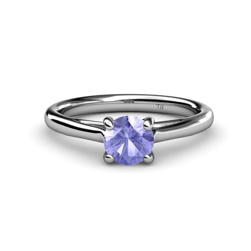 Nitsa 6.50 mm Round Tanzanite Solitaire Engagement Ring 