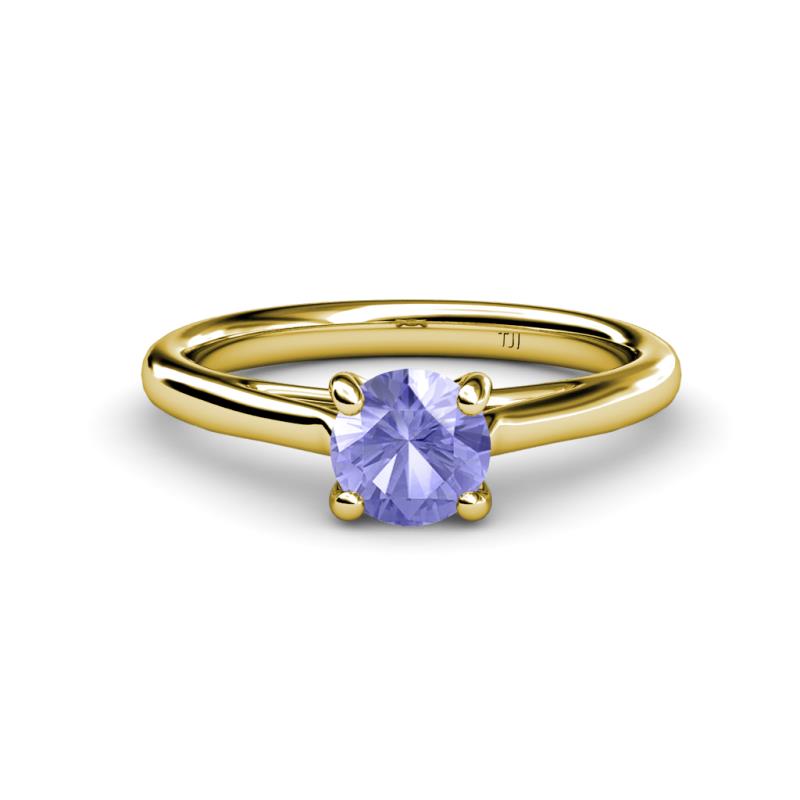 Nitsa 6.50 mm Round Tanzanite Solitaire Engagement Ring 