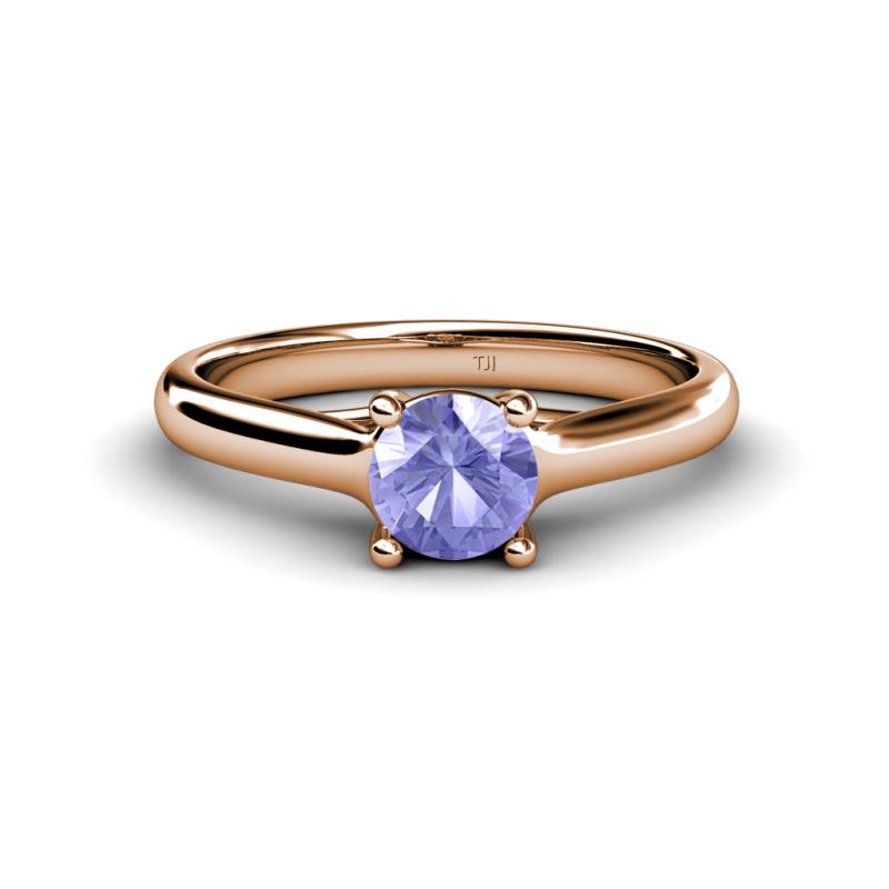 Corona Tanzanite Solitaire Engagement Ring 