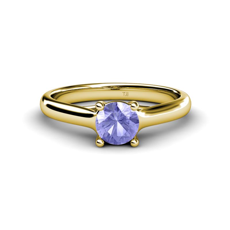 Corona Tanzanite Solitaire Engagement Ring 