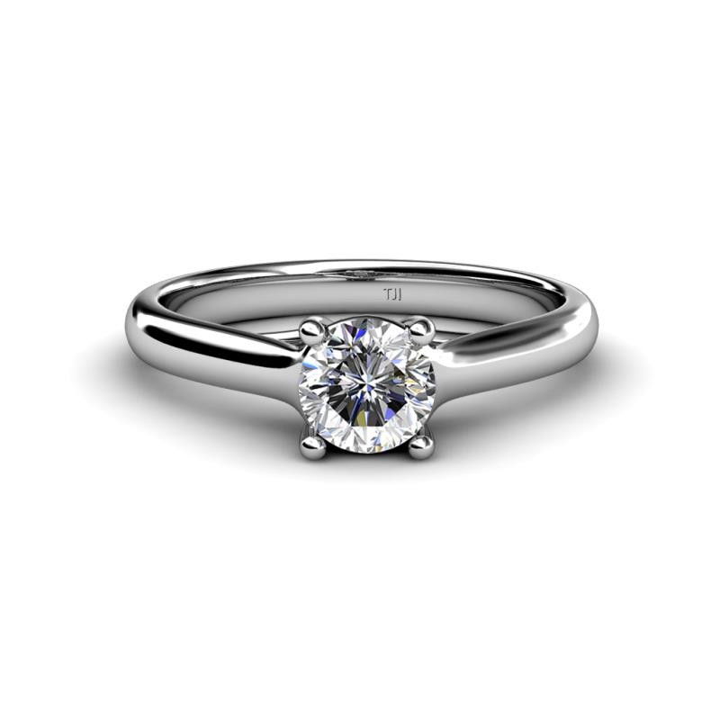 Corona Round Diamond Solitaire Engagement Ring 