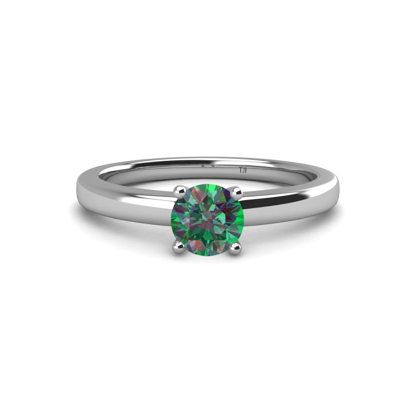 Kyle 6.50 mm Round Lab Created Alexandrite Solitaire Engagement Ring 