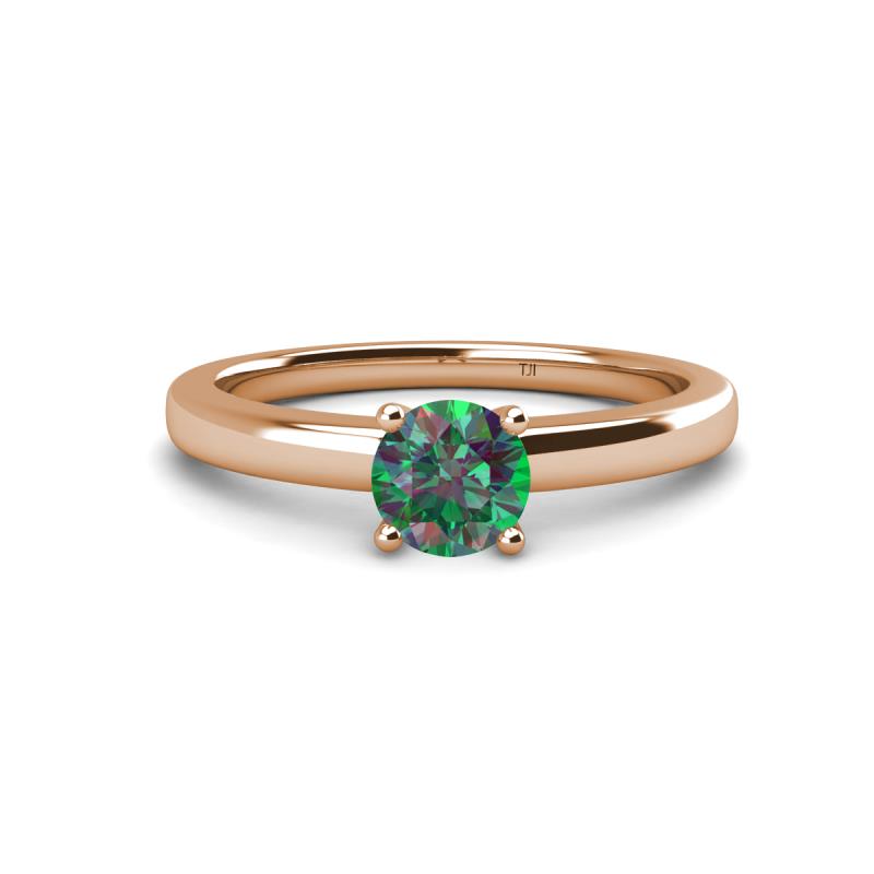 Kyle 6.50 mm Round Lab Created Alexandrite Solitaire Engagement Ring 