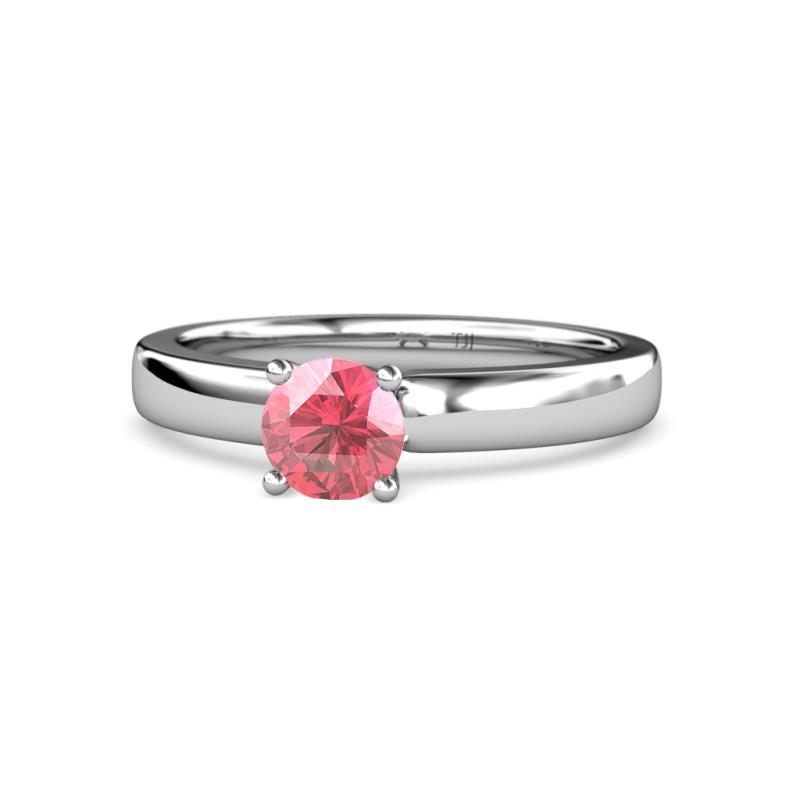 Kyle Pink Tourmaline Solitaire Ring  