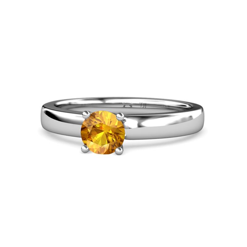 Kyle Citrine Solitaire Ring  