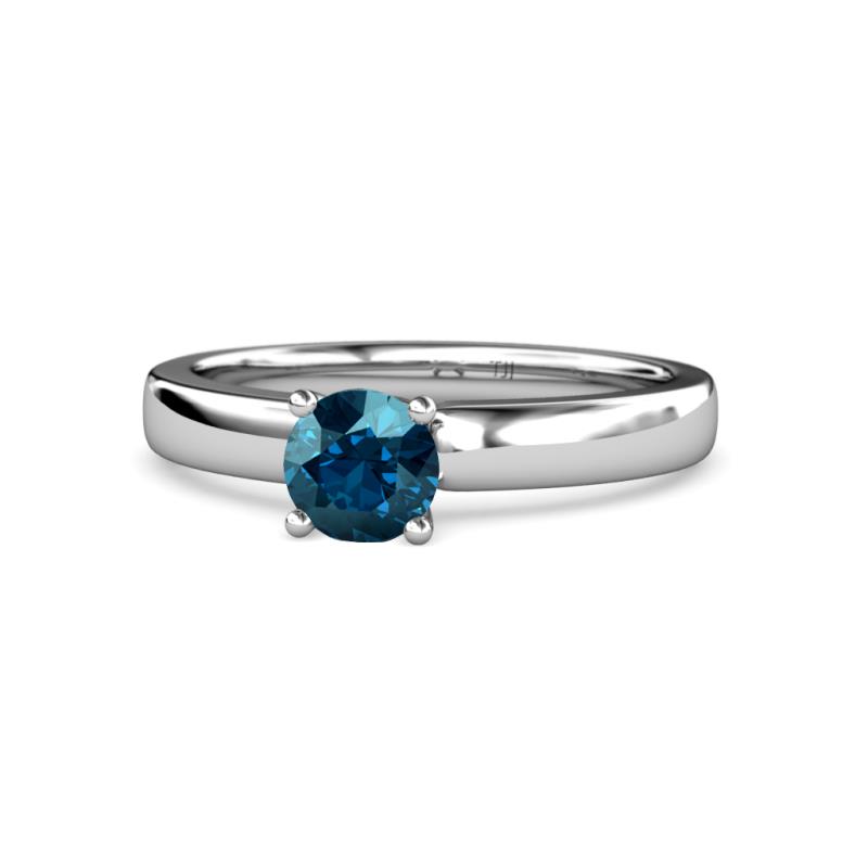 Kyle Blue Diamond Solitaire Ring  