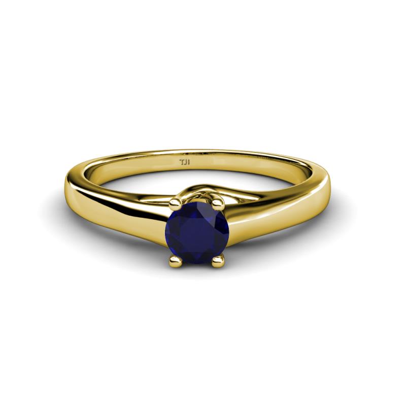 Nixie 0.70 ct Blue Sapphire Round (5.00 mm) Solitaire Engagement Ring  