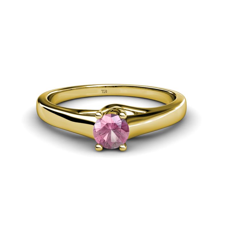 Nixie 0.40 ct Pink Tourmaline Round (5.00 mm) Solitaire Engagement Ring  