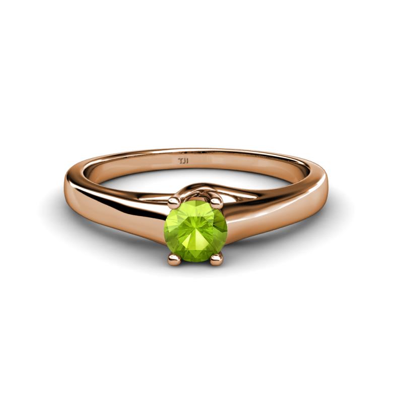 Nixie 0.50 ct Peridot Round (5.00 mm) Solitaire Engagement Ring  