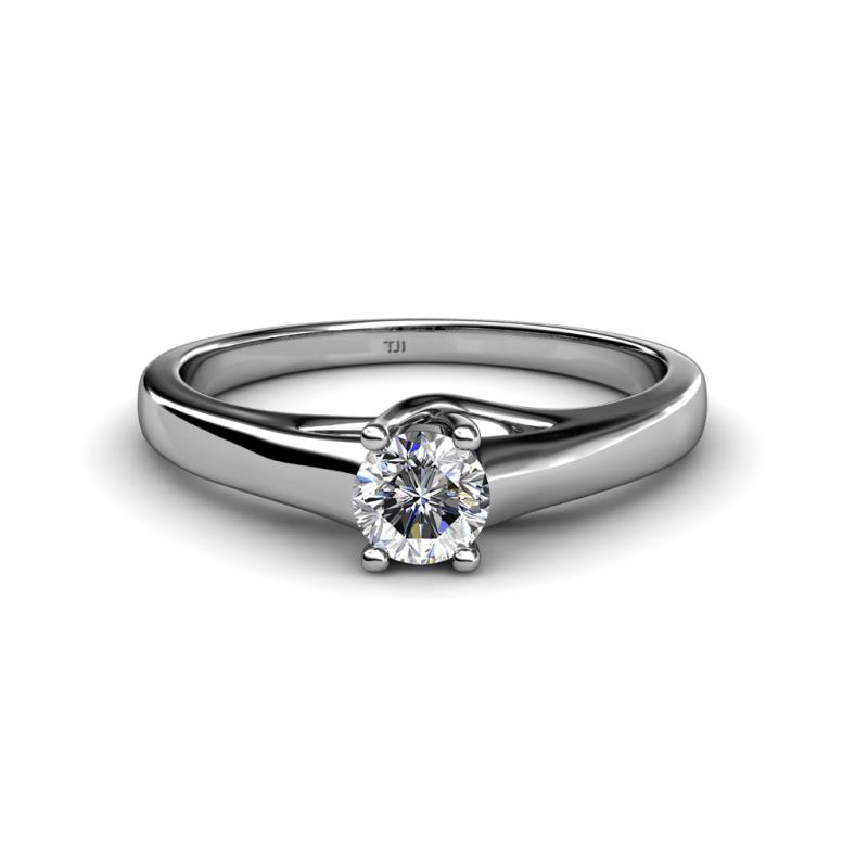 Nixie 0.50 ct Natural Diamond Round (5.00 mm) Solitaire Engagement Ring  