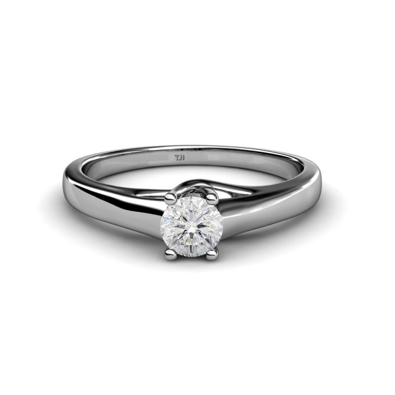 Nixie 0.53 ct White Sapphire Round (5.00 mm) Solitaire Engagement Ring  