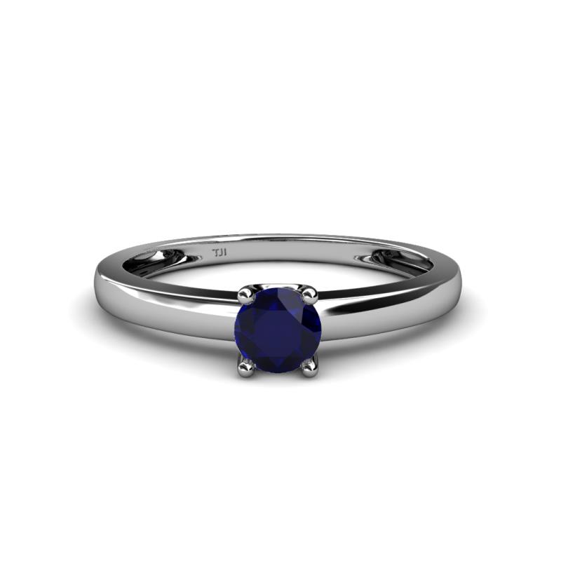 Ilone Blue Sapphire Solitaire Engagement Ring 