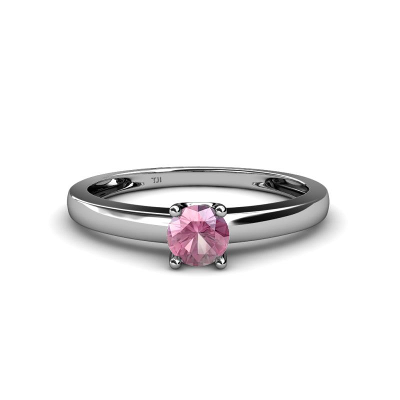 Ilone Pink Tourmaline Solitaire Engagement Ring 