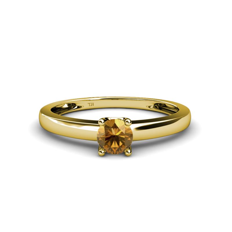 Ilone Citrine Solitaire Engagement Ring 