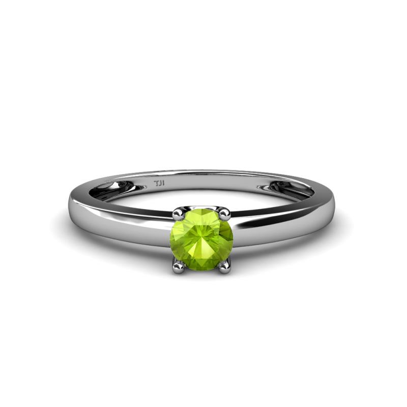 Ilone Peridot Solitaire Engagement Ring 