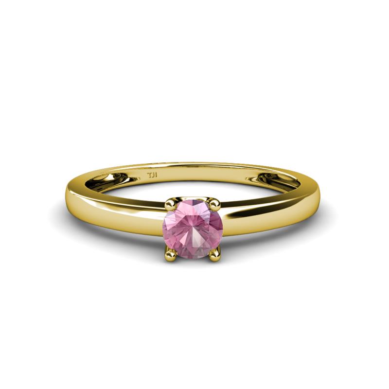 Ilone Pink Tourmaline Solitaire Engagement Ring 