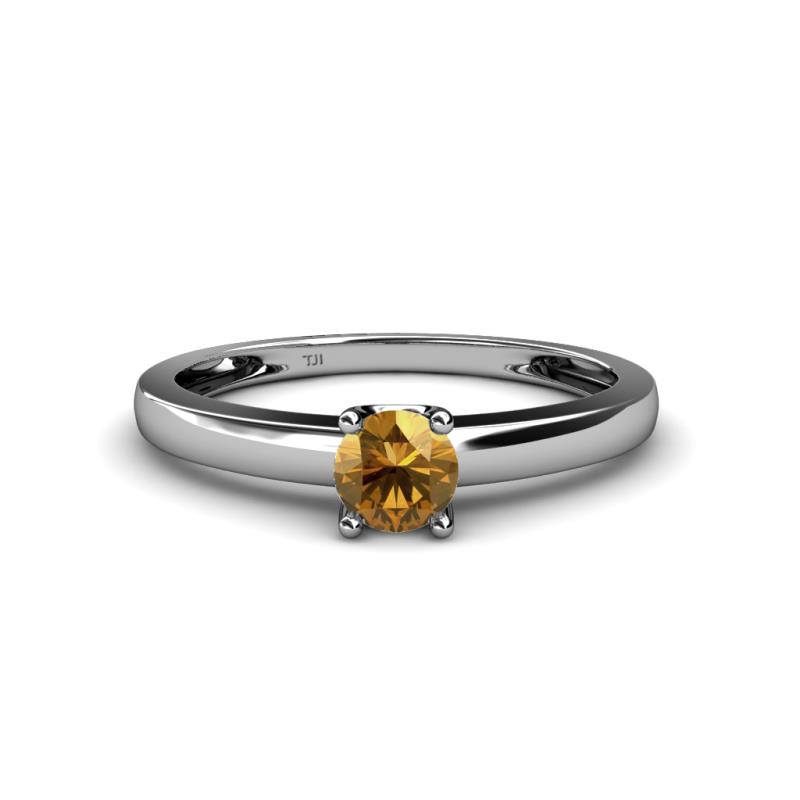 Ilone Citrine Solitaire Engagement Ring 