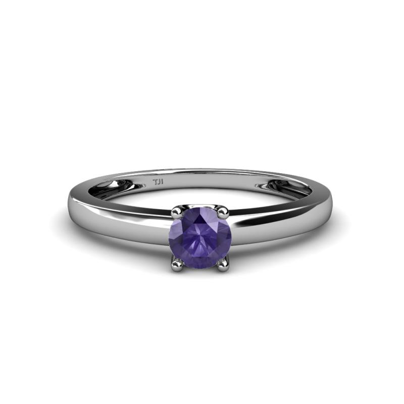 Ilone Iolite Solitaire Engagement Ring 