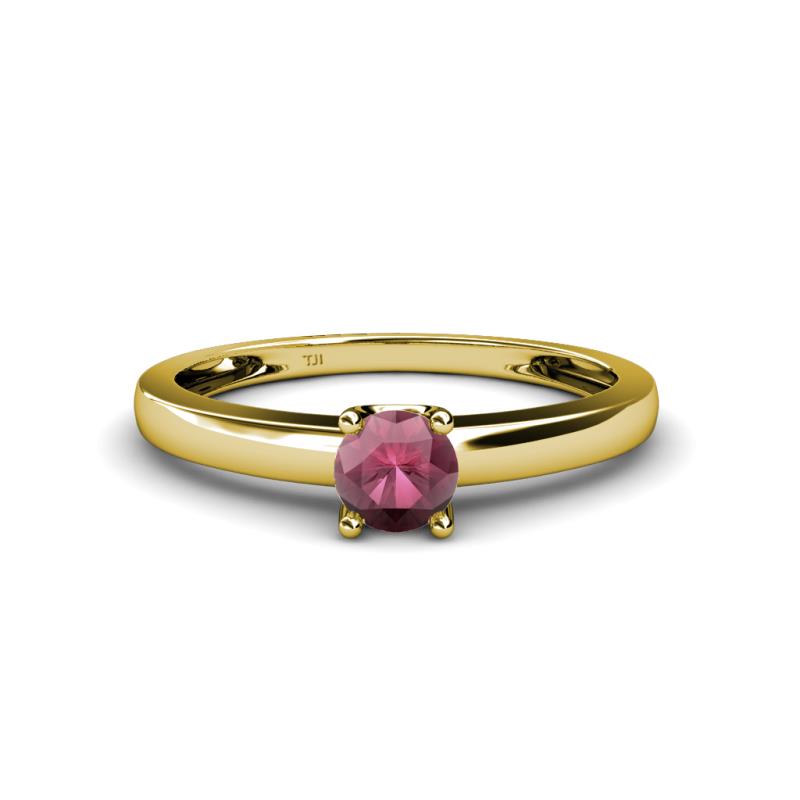 Ilone Rhodolite Garnet Solitaire Engagement Ring 