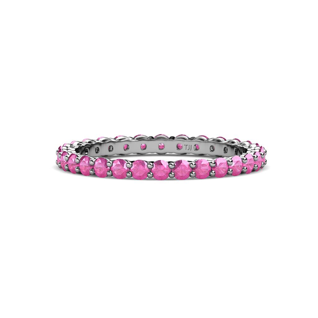Evelyn 2.00 mm Pink Sapphire Eternity Band 