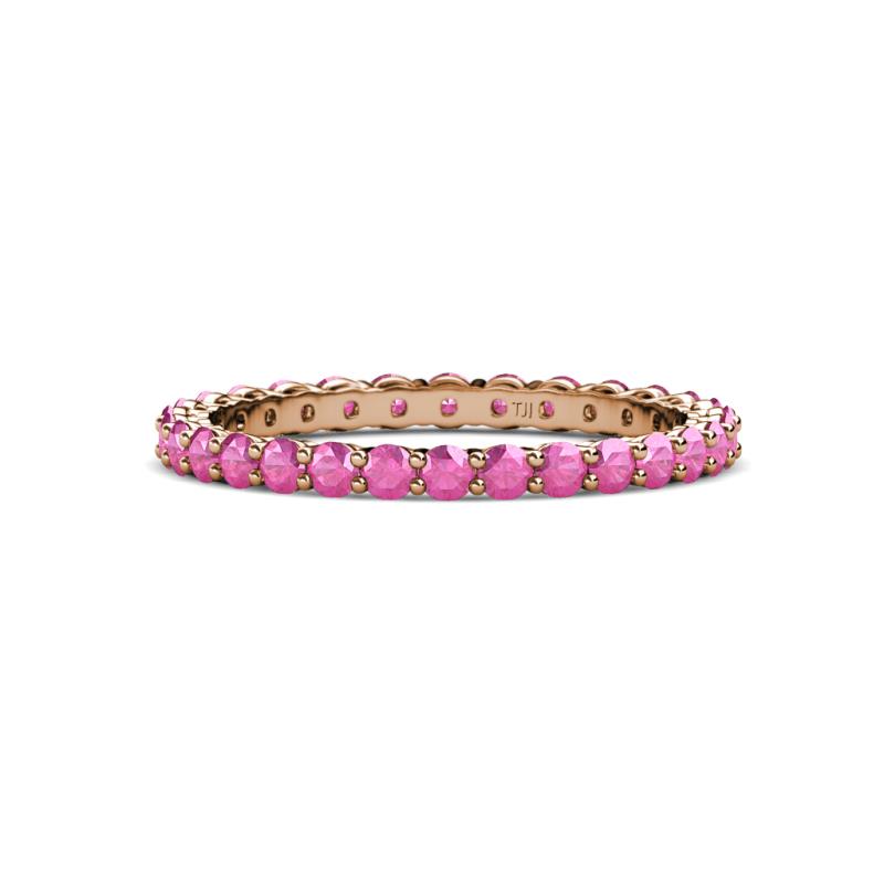 Evelyn 2.00 mm Pink Sapphire Eternity Band 