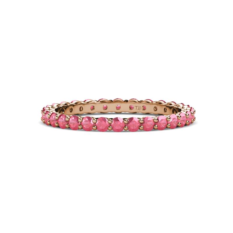 Evelyn 2.00 mm Pink Tourmaline Eternity Band 
