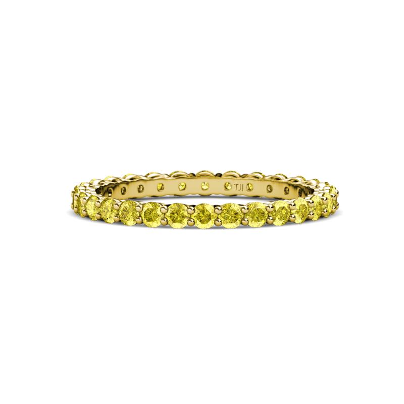 Evelyn 2.00 mm Yellow Sapphire Eternity Band 