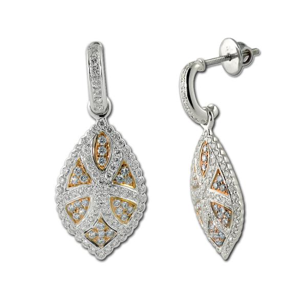 Luxurious Diamond Dangling Earrings 