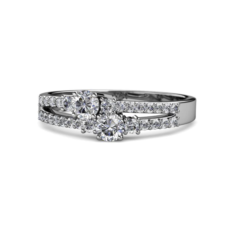 Zaira Diamond Split Shank Ring 