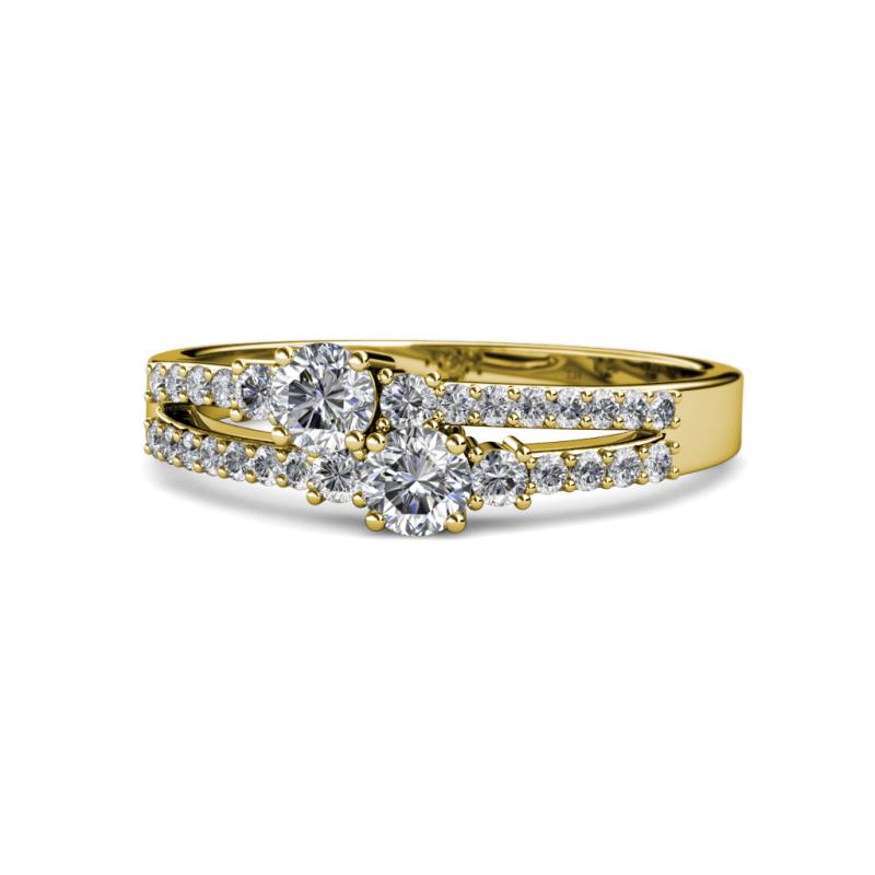 Zaira Diamond Split Shank Ring 