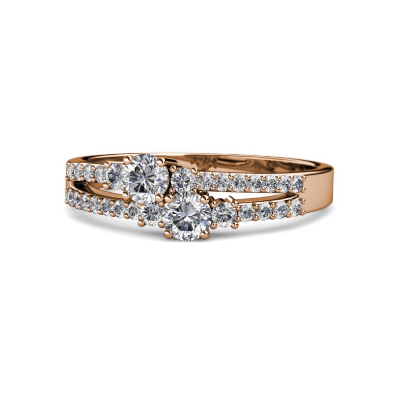 Zaira Diamond Split Shank Ring 