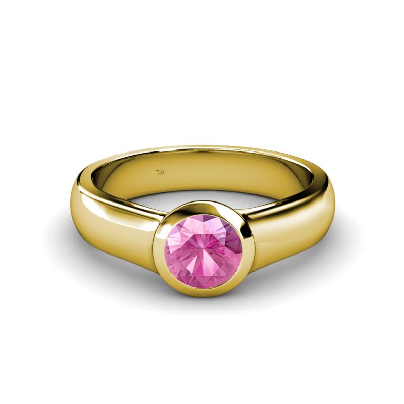 Enola Pink Sapphire Solitaire Engagement Ring 