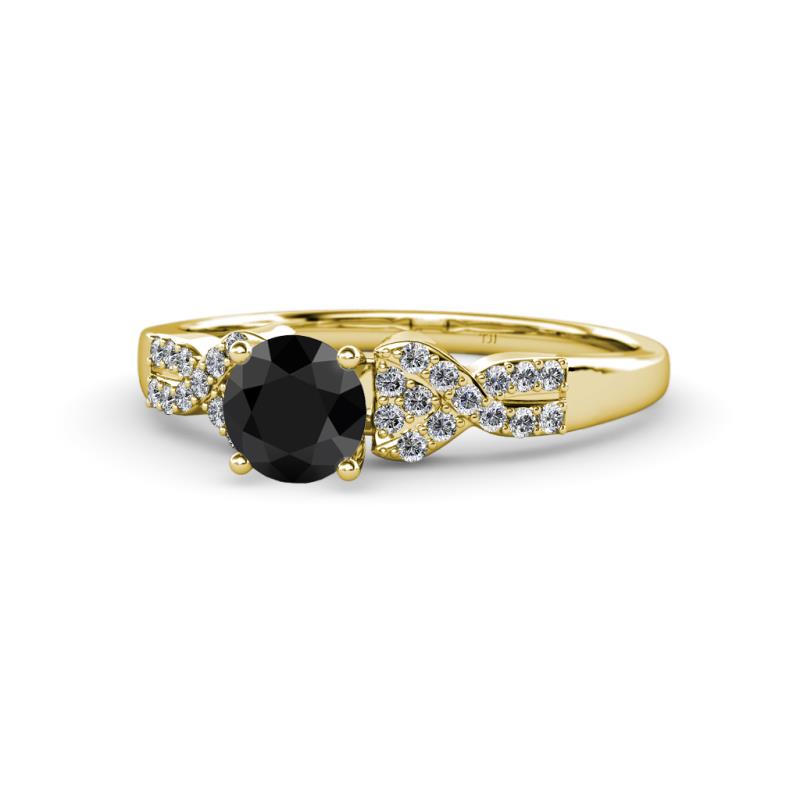 Keyna Black and White Diamond Engagement Ring 