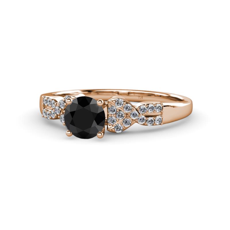 Keyna Black and White Diamond Engagement Ring 