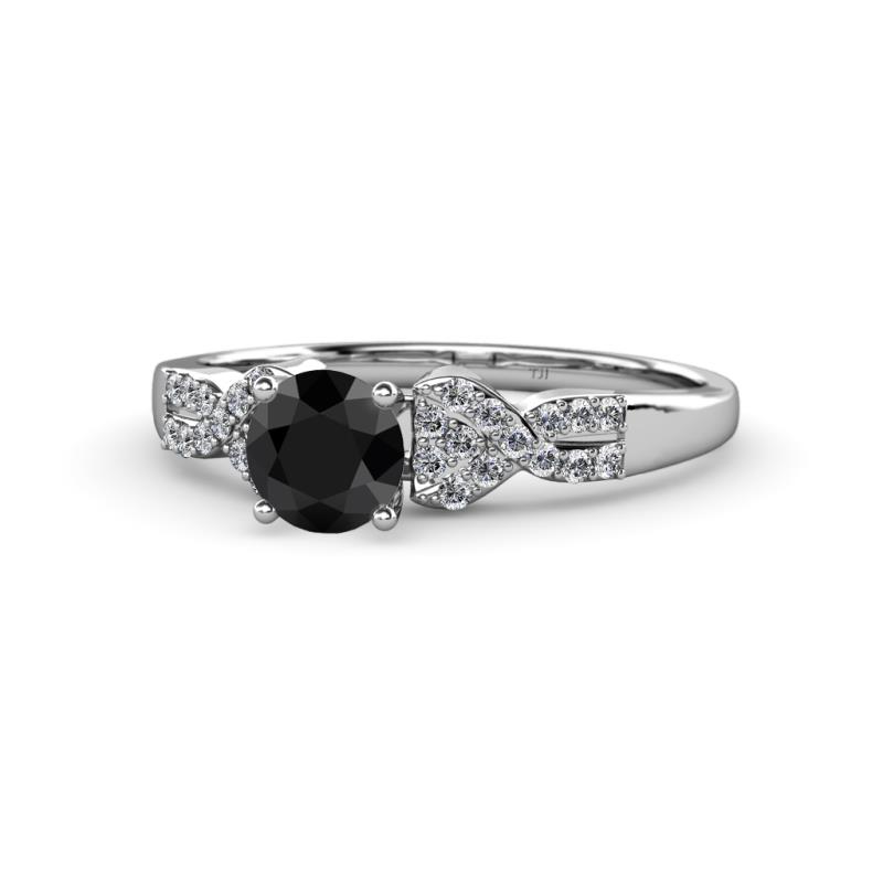 Keyna Black and White Diamond Engagement Ring 