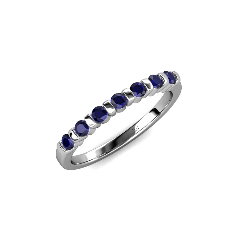 Macie Blue Sapphire Wedding Band 