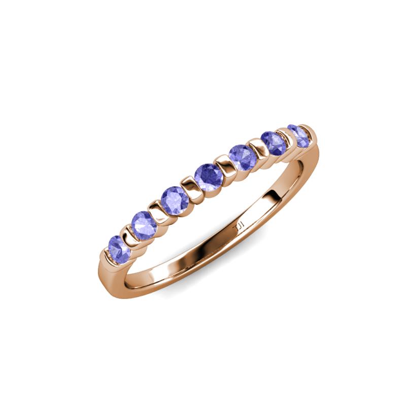 Macie 2.00 mm Tanzanite 7 Stone Wedding Band 