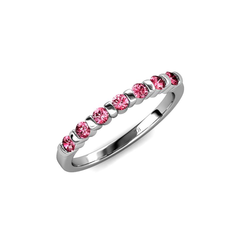 Macie Pink Tourmaline Wedding Band 