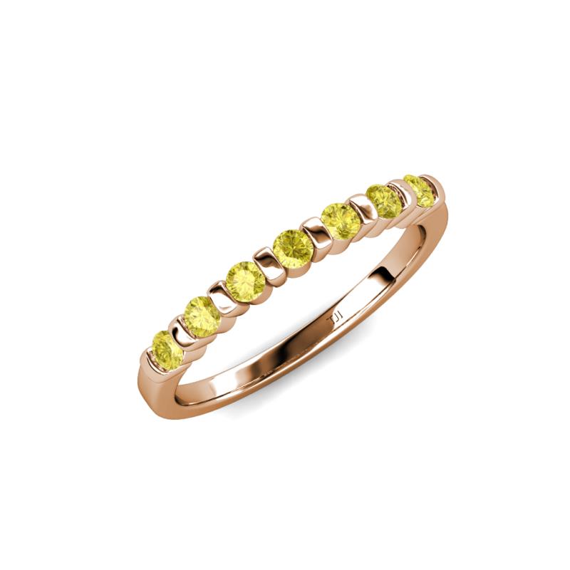 Macie Yellow Sapphire Wedding Band 