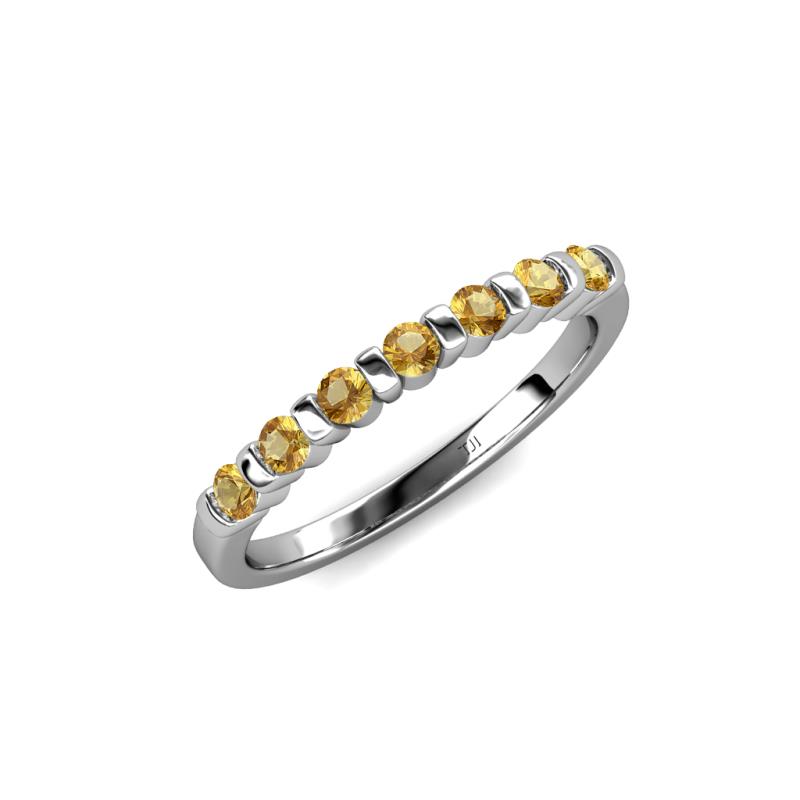 Macie Citrine Wedding Band 