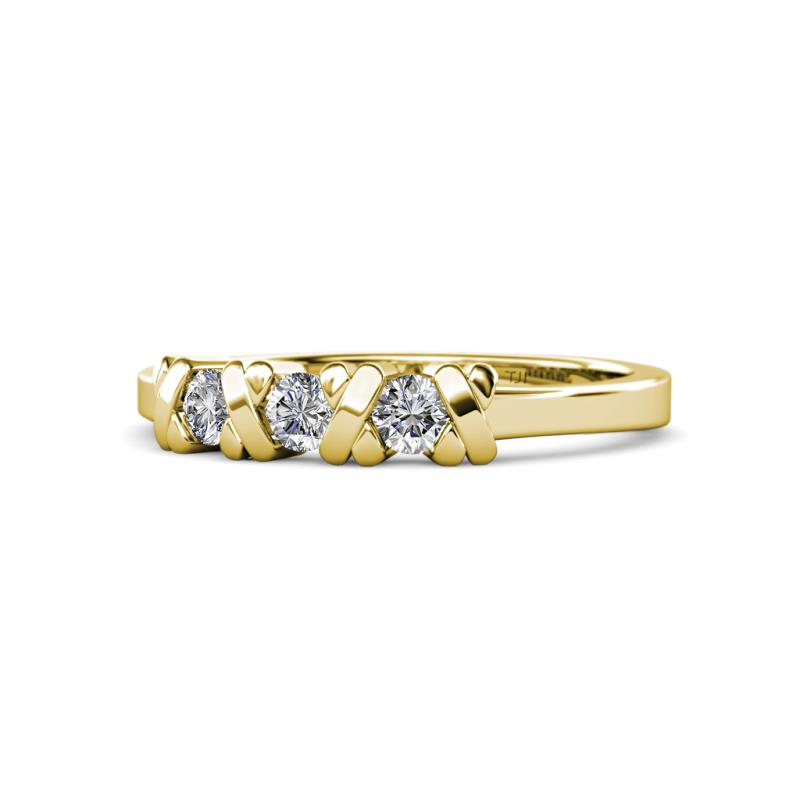 Fiona Diamond Three Stone Engagement Ring 