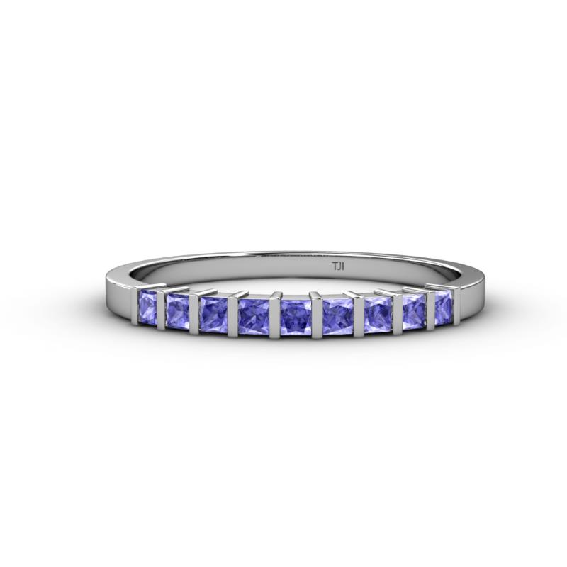 Neria 2.50 mm Tanzanite 9 Stone Wedding Band 