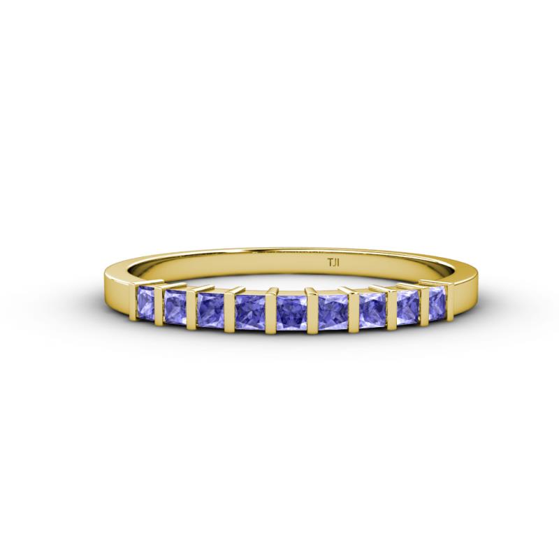 Neria 2.50 mm Tanzanite 9 Stone Wedding Band 