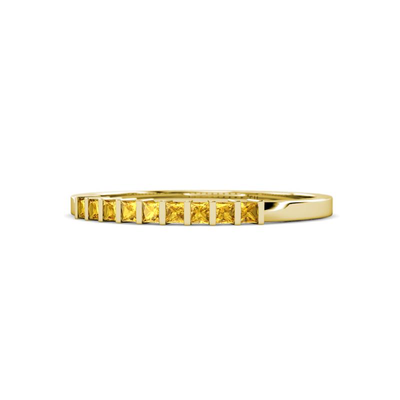 Neria 2.00 mm Citrine 9 Stone Wedding Band 